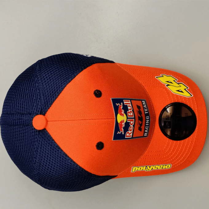 Red Bull KTM Factory Racing Cap MotoGP 44 Rider Hat Featuring Polyccio Hats For Men Women One Size Fits Most