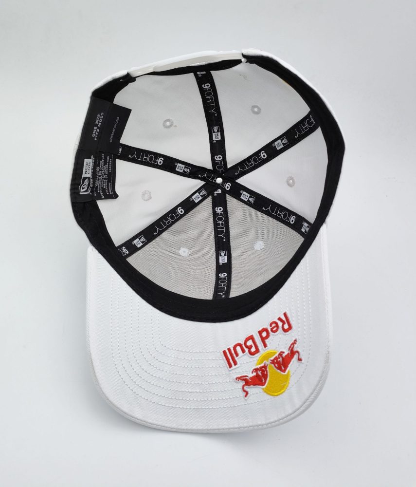 white red bull racing cap
