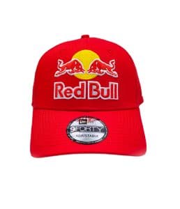 New era red bull trucker cap red
